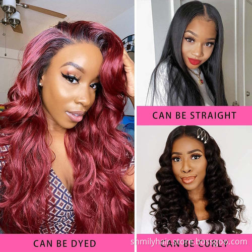 Shmily Wholesale price 4X4 body wave U Shape Full Lace front Wigs Brazilian Human Lace For Black Women fashionable hairstyle